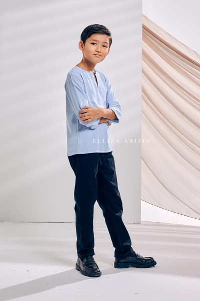Kurta Arjuna Kid In Baby Blue